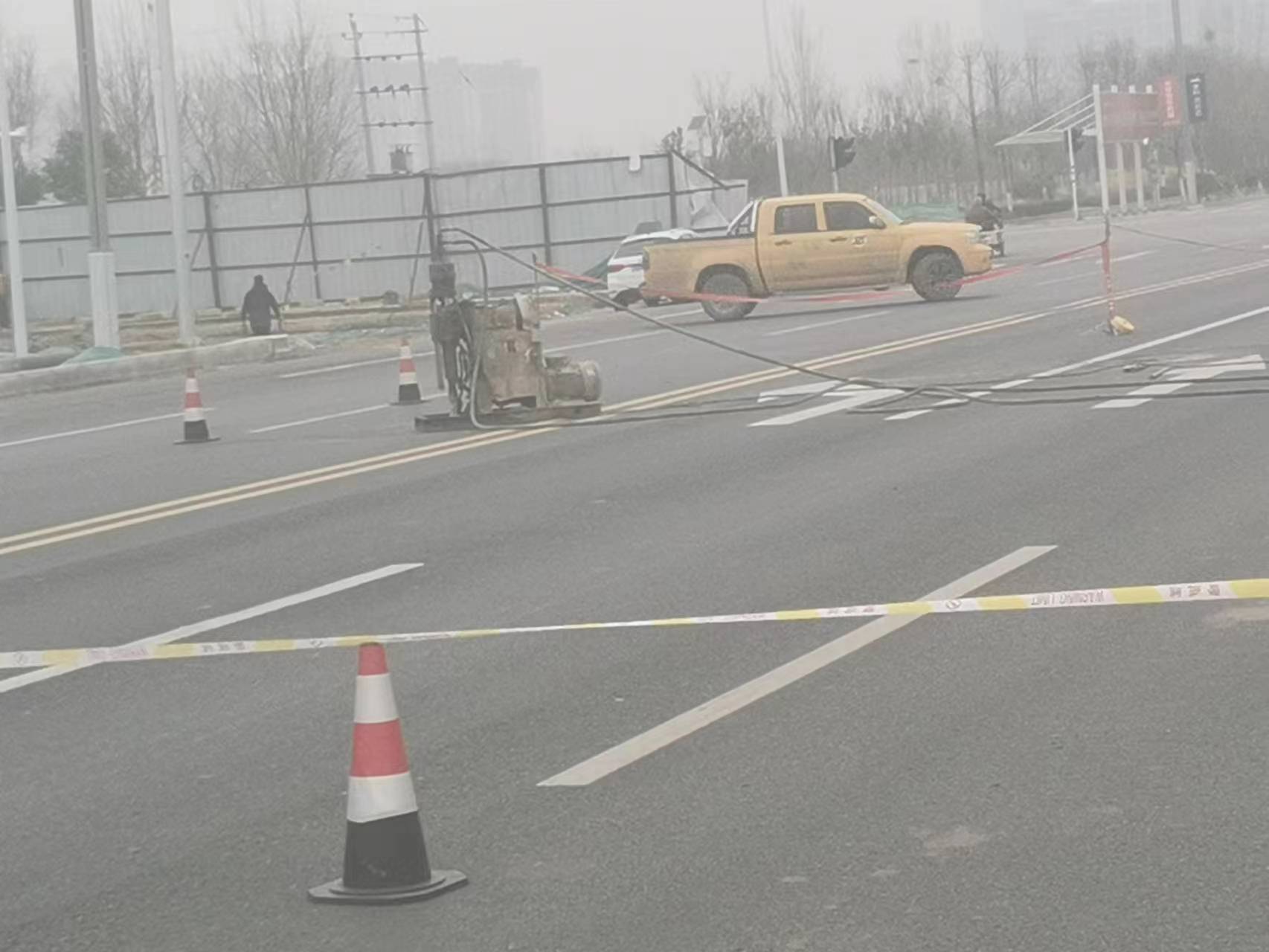 西平公路路基沉陷注浆